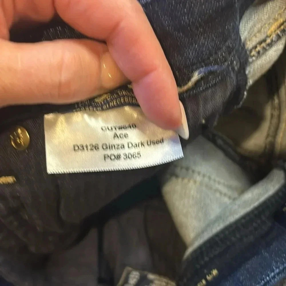 Fidelity  Ace Mid Rise Ultra Slim, Dark Wash. Size 27. - Picture 11 of 12